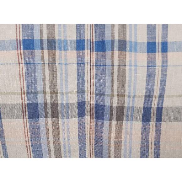 Lauren Ralph Lauren Men's Classic-Fit Linen Sport Coat Tan/Blue Plaid 44L NWT - Picture 4 of 4